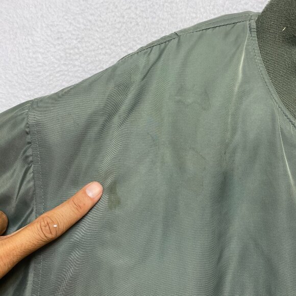 VINTAGE Nordic Army Bomber Jacket Mens 2XL Reversible Operation Iraqi Freedom - Picture 7 of 16